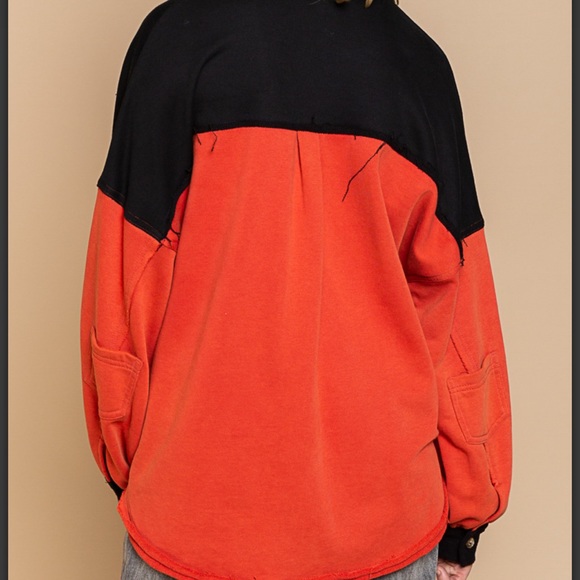 BP19❤️🖤POL pizazz in cherry+ black French terry shacke-lightweight+stunning❤️🖤 - Picture 7 of 11